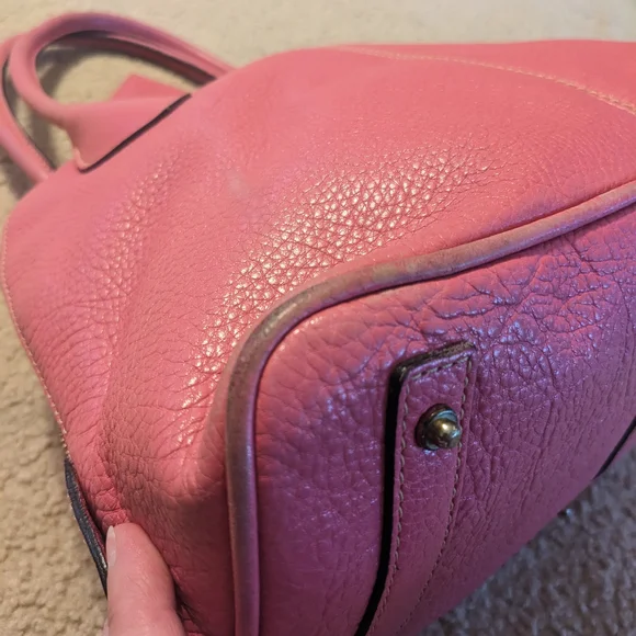 Dooney And Bourke Pink Leather Handbag - Picture 7 of 16